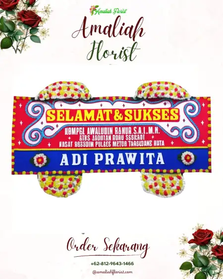 Papan Bunga Ucapan Selamat Jabonmekar